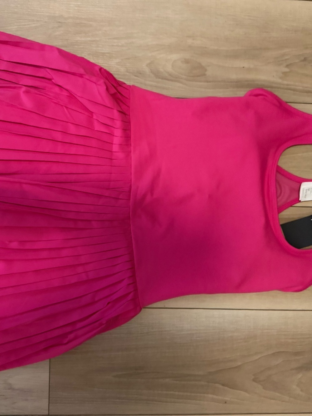 Fabletics Pink Pleated Tennis Dress NWT Size Medium Built-In Shorts Athletic